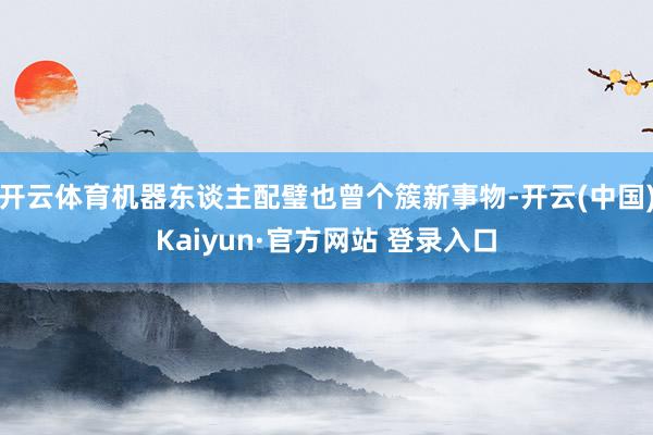 开云体育机器东谈主配璧也曾个簇新事物-开云(中国)Kaiyun·官方网站 登录入口